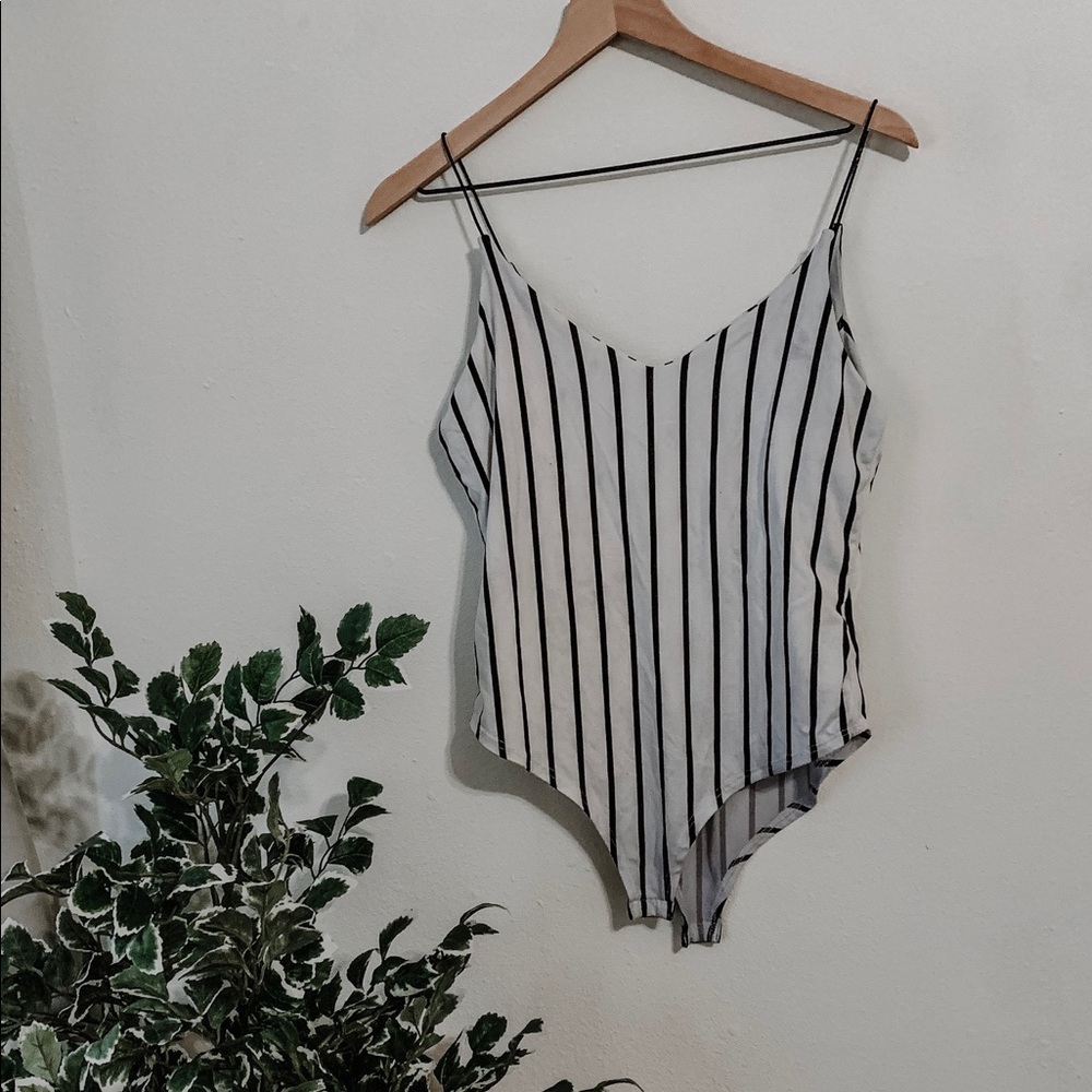 Striped Bodysuit NWOT